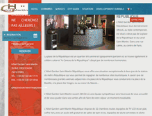 Tablet Screenshot of hotel-gardensaintmartin-paris.com